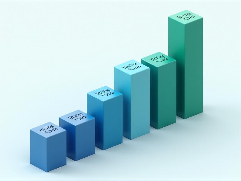 A 3D bar graph comparing hitch prices: budget, mid-range, and premium tiers. Each bar morphs into the corresponding hitch type, set against a currency symbols background. Style: isometric design with flat colors and minimal shadows.